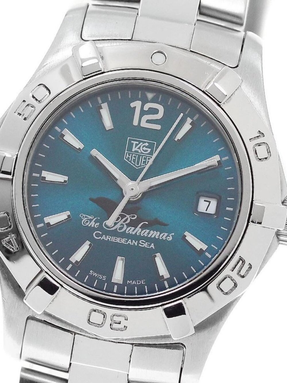 TAG HEUER Aqua racer bahamas caribbean WAF141R Date Quartz Ladies Watch